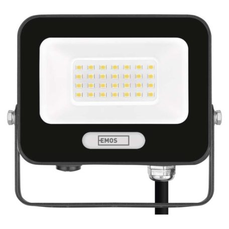 LED reflektor GLARO 20W, fekete, IP65, 2000 lm, természetes fehér