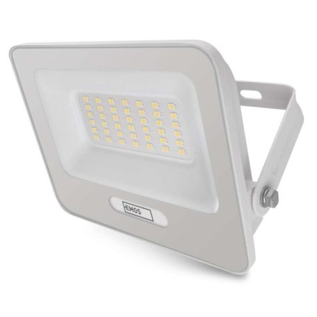 LED reflektor GLARO 30W, fehér, IP65, 3000 lm, természetes fehér