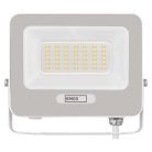 LED reflektor GLARO 30W, fehér, IP65, 3000 lm, természetes fehér