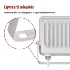 LED reflektor GLARO 30W, fehér, IP65, 3000 lm, természetes fehér