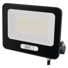 LED reflektor GLARO 50W, fekete, IP65, 5000 lm, természetes fehér