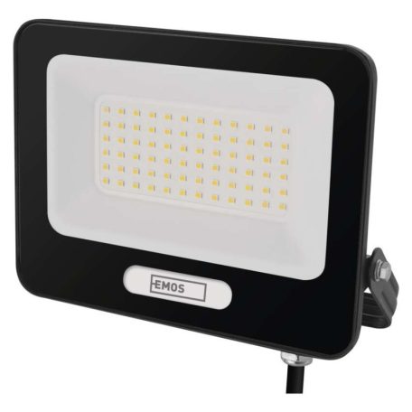 LED reflektor GLARO 50W, fekete, IP65, 5000 lm, természetes fehér
