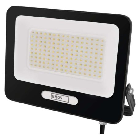 LED reflektor GLARO 100W, fekete, IP65, 10000 lm, természetes fehér