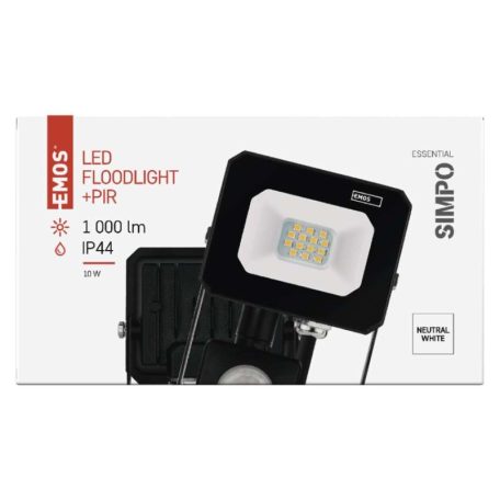 LED reflektor SIMPO PIR 10 W természetes fehér