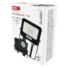 LED reflektor GLARO PIR 10 W, fekete, IP54, 1000 lm, természetes fehér