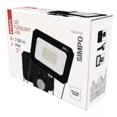 LED reflektor SIMPO PIR 20 W természetes fehér