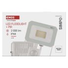 LED reflektor SIMPO 20W 2000LM IP44 PIR semleges fehér