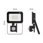 LED reflektor SIMPO PIR 20 W természetes fehér