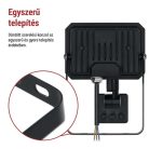 LED reflektor SIMPO PIR 20 W természetes fehér