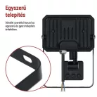 LED reflektor SIMPO PIR 20 W természetes fehér