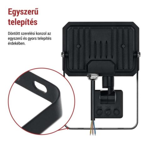 LED reflektor SIMPO PIR 20 W természetes fehér