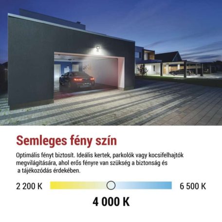 LED reflektor SIMPO PIR 30 W természetes fehér