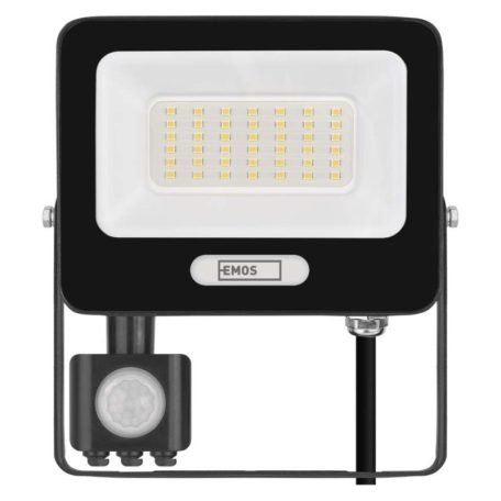 LED reflektor GLARO PIR 30 W, fekete, IP54, 3000 lm, természetes fehér