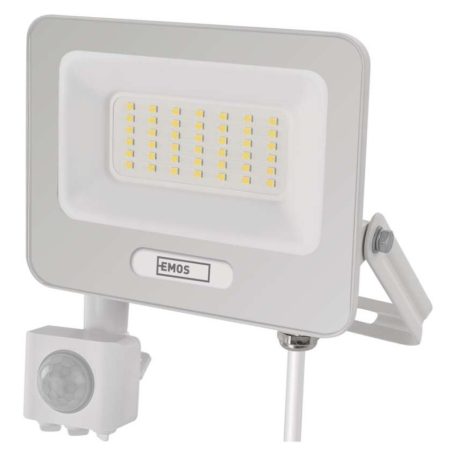 LED reflektor GLARO PIR 30 W, fehér, IP54, 3000 lm, természetes fehér