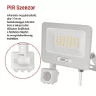 LED reflektor GLARO PIR 30 W, fehér, IP54, 3000 lm, természetes fehér