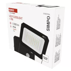 LED reflektor SIMPO PIR 50 W természetes fehér