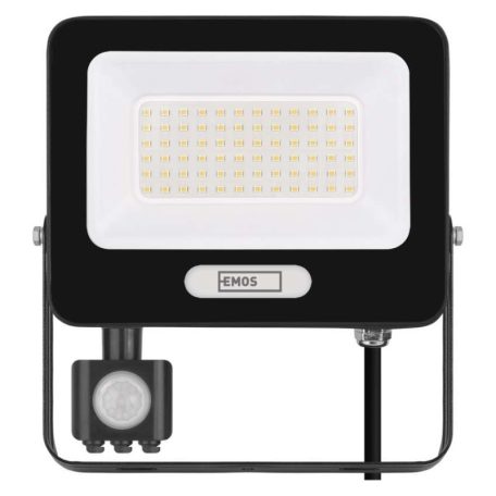 LED reflektor GLARO PIR 50 W, fekete, IP54, 5000 lm, természetes fehér