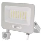 LED reflektor GLARO PIR 50 W, fehér, IP54, 5000 lm, természetes fehér
