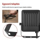 VISIO LED reflektor 10W természetes fehér