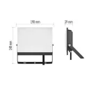 LED-es reflektor TAMBO EVO, 50 W, 5000 lm, IP65, fekete