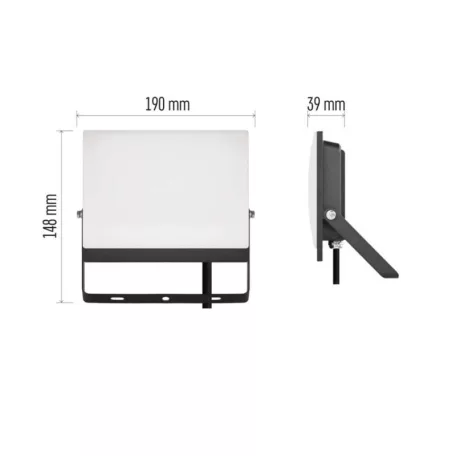 LED-es reflektor TAMBO EVO, 50 W, 5000 lm, IP65, fekete