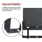 LED-es reflektor TAMBO EVO, 50 W, 5000 lm, IP65, fekete