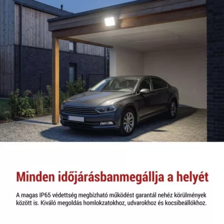 LED-es reflektor TAMBO EVO, 50 W, 5000 lm, IP65, fekete