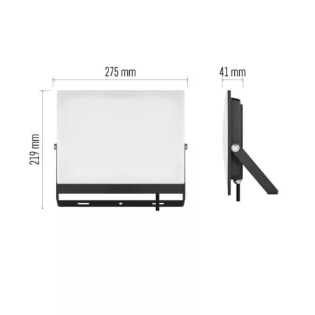 LED-es reflektor TAMBO EVO, 100 W, 10 000 lm, IP65, fekete