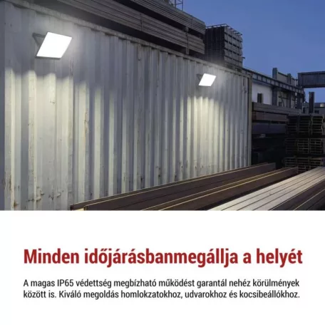 LED-es reflektor TAMBO EVO, 100 W, 10 000 lm, IP65, fekete