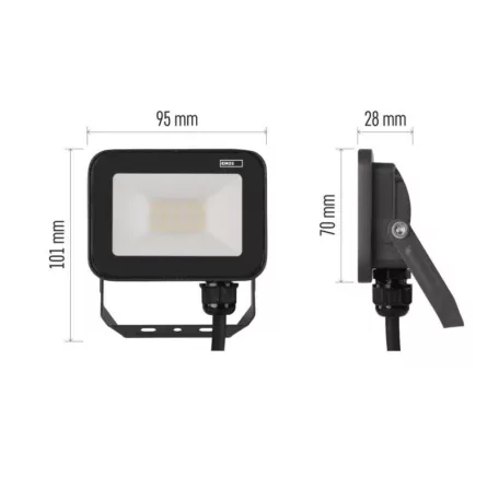 EMOS LED reflektor INOVO 10W 1100lm IP65 természetes fehér