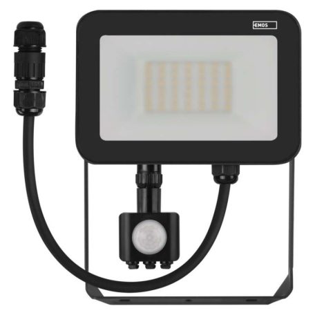 EMOS LED reflektor INOVO 30W 3300lm mozgásérzékelőve IP65 term. fehér