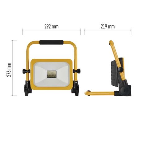 EMOS Profi LED reflektor ACCO 30W 3000lm IP54 hideg fehér