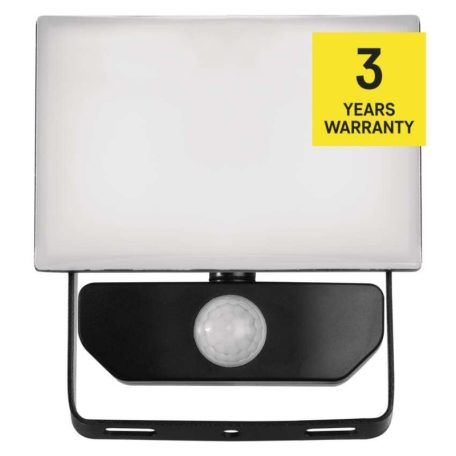 LED-es reflektor TAMBO mozgásérzékelővel, 10 W, 1000 lm, fekete