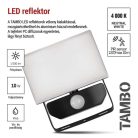 LED-es reflektor TAMBO mozgásérzékelővel, 10 W, 1000 lm, fekete