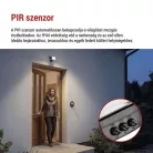 LED-es reflektor TAMBO EVO mozgásérzékelővel, 10 W, 1000 lm, IP44, fekete