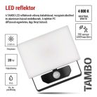 LED-es reflektor TAMBO mozgásérzékelővel, 20 W, 2000 lm, fekete