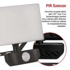 LED-es reflektor TAMBO mozgásérzékelővel, 20 W, 2000 lm, fekete