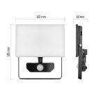 LED-es reflektor TAMBO mozgásérzékelővel, 30 W, 3000 lm, fekete