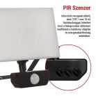 LED-es reflektor TAMBO mozgásérzékelővel, 30 W, 3000 lm, fekete