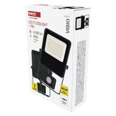   EMOS VISIO LED reflektor 30 W mozgásérzékelővel IP54 term. fehér