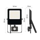 EMOS VISIO LED reflektor 50 W mozgásérzékelővel IP54 term. fehér