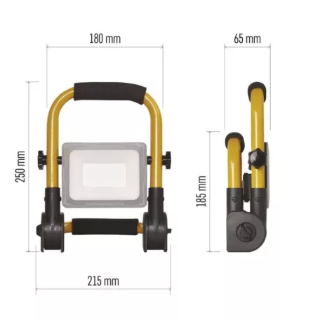 LED reflektor ILIO 21W, sárga-fekete, IP44, 1900 lm, természetes fehér