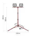 EMOS ELION LED reflektor 2×30W + háromlábú állvány