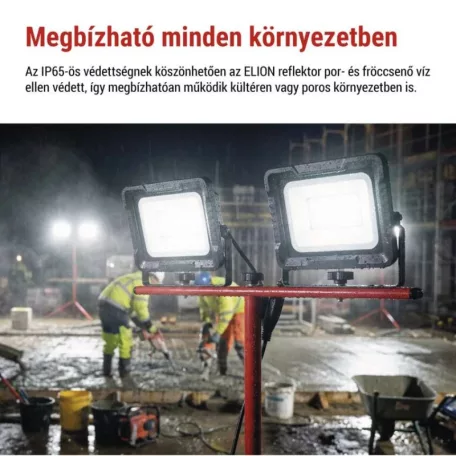 EMOS ELION LED reflektor 2×50W + háromlábú állvány