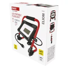   LED reflektor ELION 50W, red-fekete, IP65, 8000 lm, természetes fehér