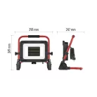 LED reflektor ELION 100W, red-fekete, IP65, 16 000 lm, természetes fehér
