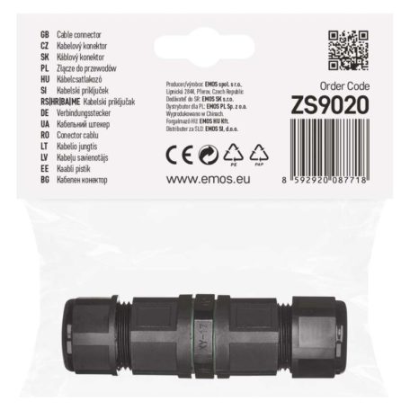 EMOS Kábelcsatlakozó IP68