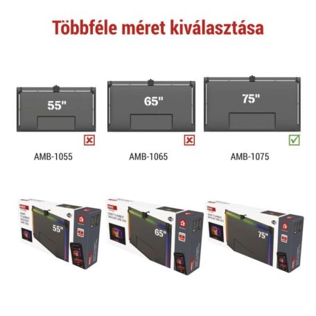 GoSmart Ambient LED RGB világítás TV-hez 75“ (189 cm)