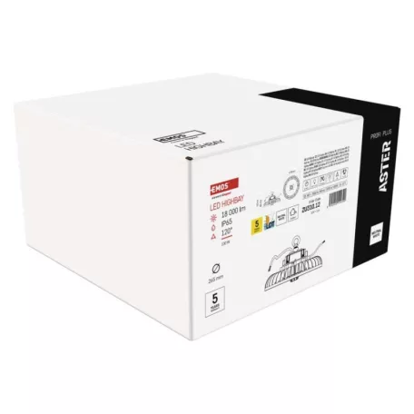 EMOS LED HIGHBAY ipari mennyezeti lámpa ASTER 100W IP65 120°