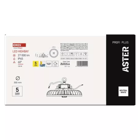 EMOS LED HIGHBAY ipari mennyezeti lámpa ASTER 150W IP65 60°